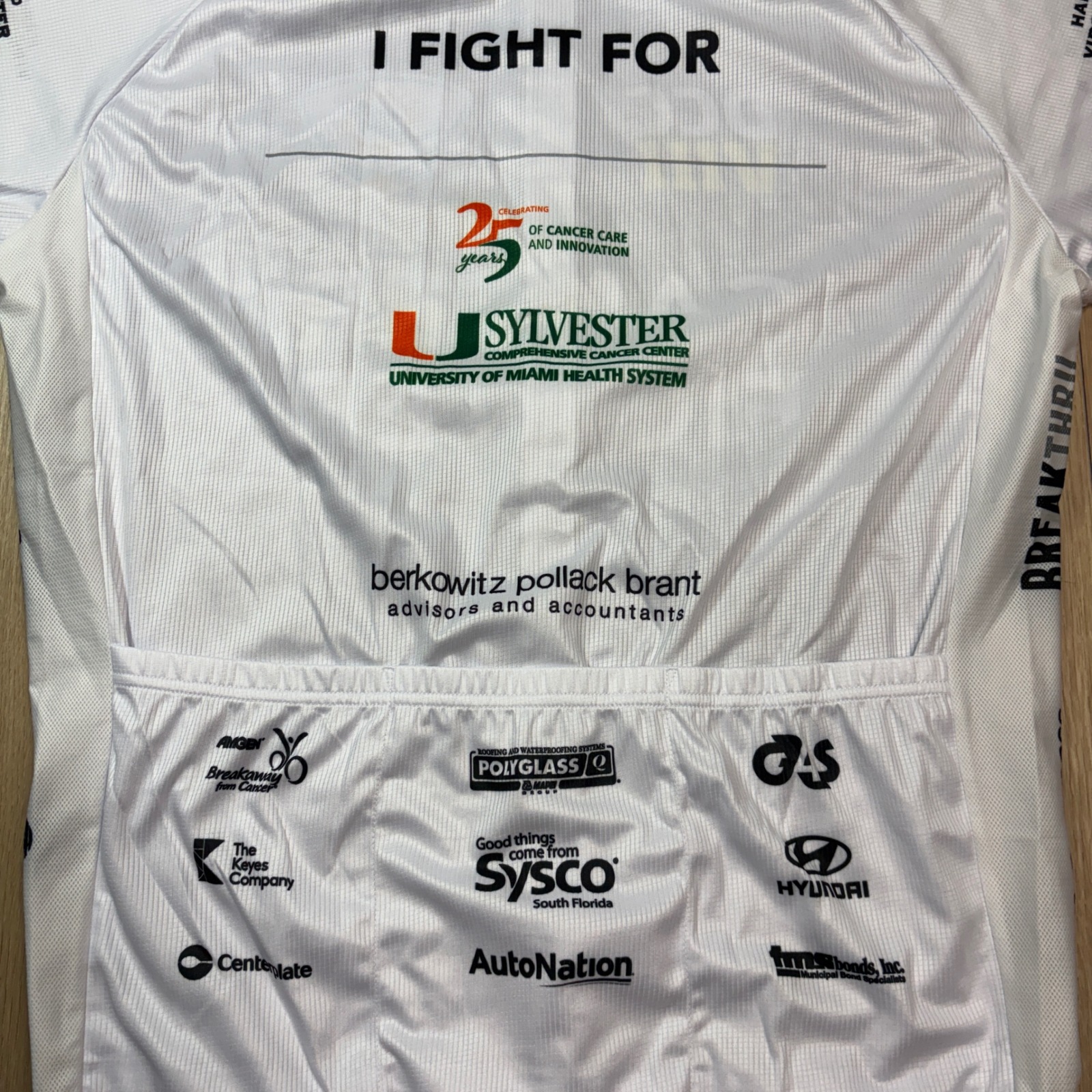 Primal Dolphins Cancer Challenge 2018 Heavy Hitter Cycling Jersey Men Large Nwt — image 6 of 8